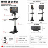 Perceuse à colonne Flott SB 18 Plus Inverter 30-3000 tr/min