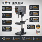 Perceuse à colonne Flott SB 18 Plus Inverter 30-3000 tr/min