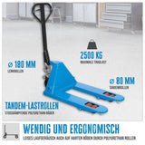 Transpalette manuel Güde 2500 kg – PU (fourches 800 mm)