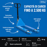 Chariot élévateur manuel Güde 2500 kg