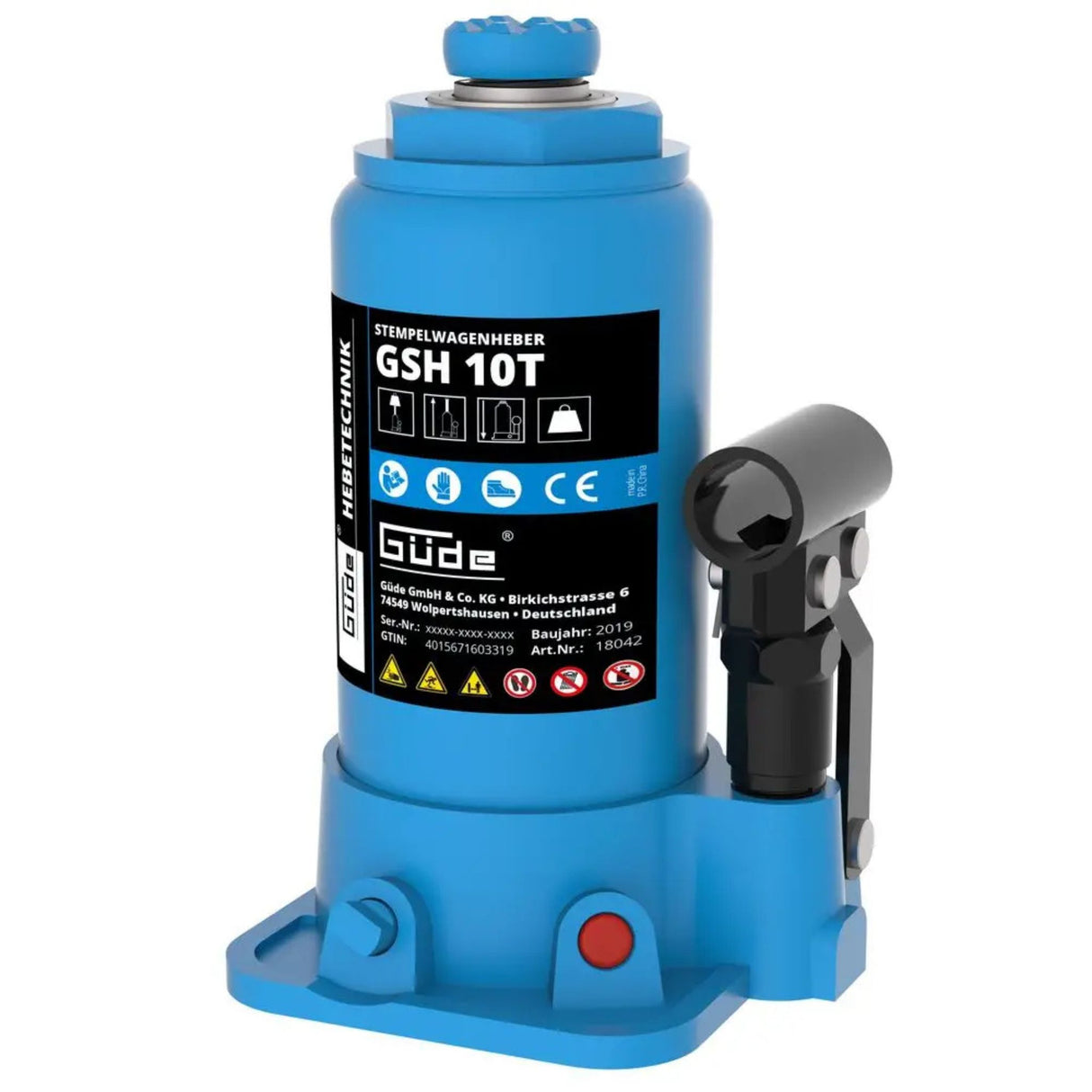 Cric bouteille Güde GSH-10T