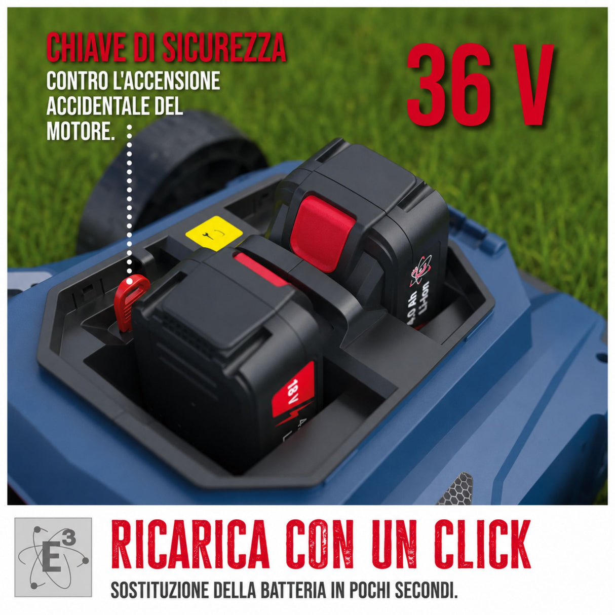 Tondeuse à batterie Güde RM 36-402-30.37