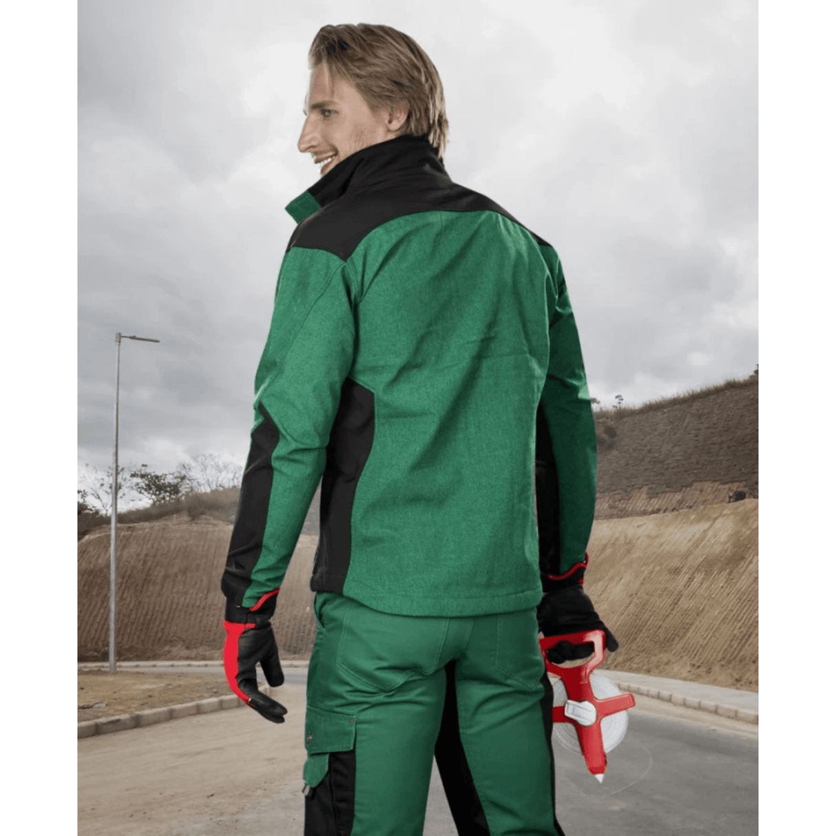 Giacca Softshell ARDON PRE100 verde/nera – Impermeabile e traspirante
