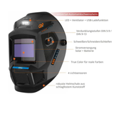 Équipement de soudage Güde GÜDE Casque de soudage automatique