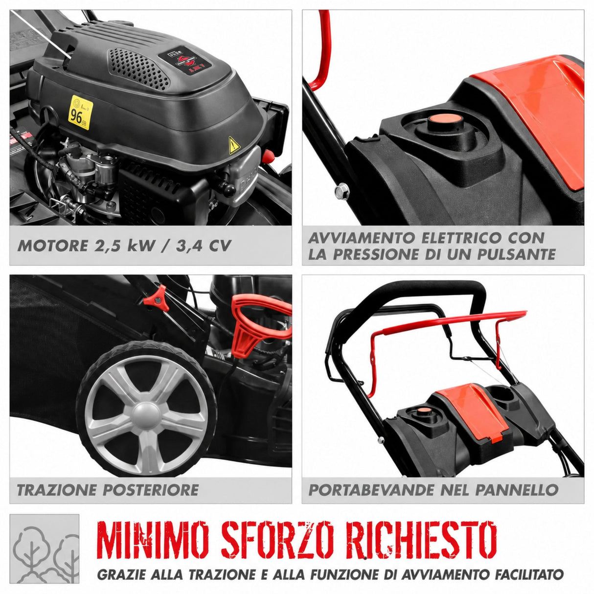 Tondeuse Güde ECO WHEELER 464.4 R Li ES