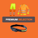 Dispositif de protection individuelle Ardon Kit Sécurité haute visibilité avec lampe frontale LED