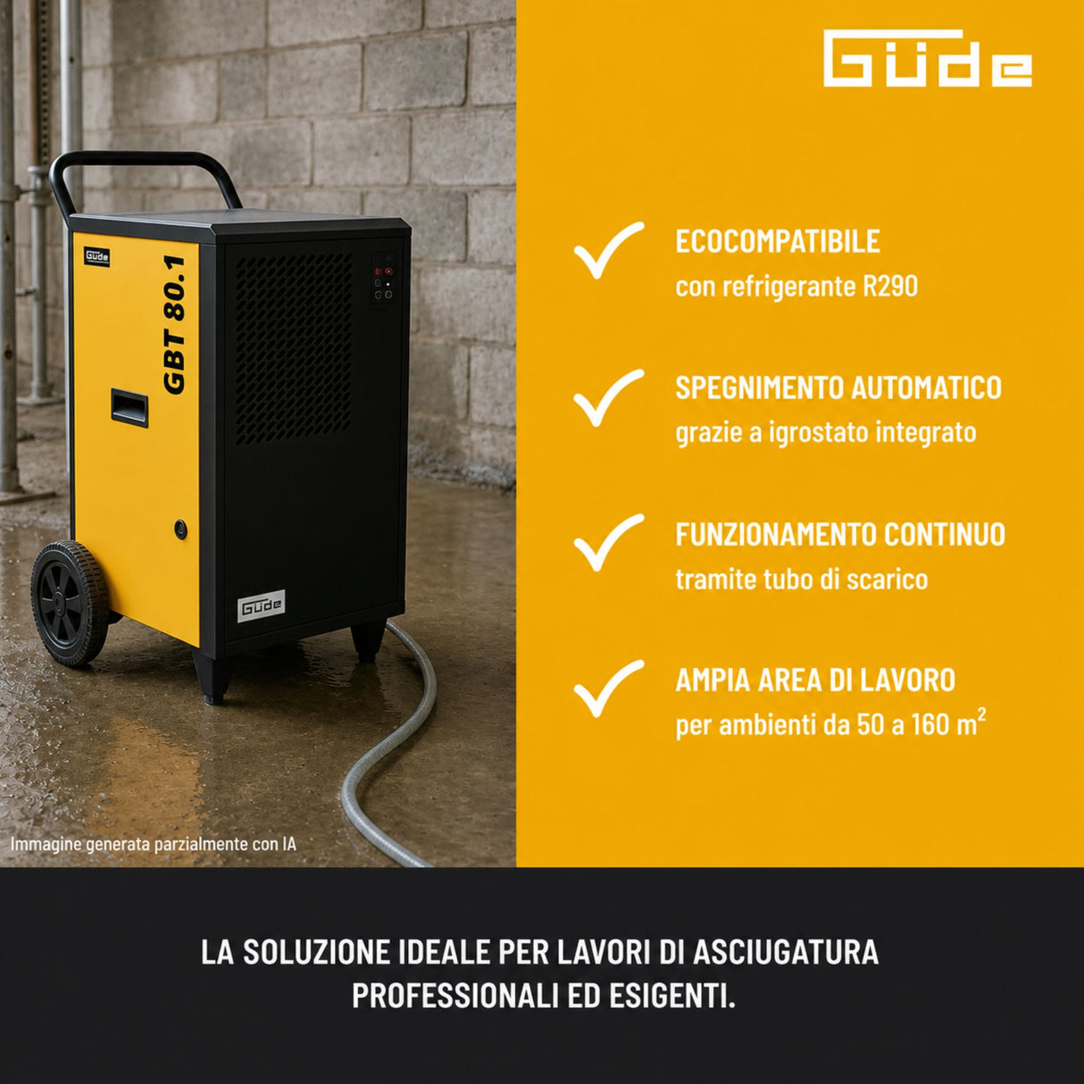 Déshumidificateur Güde GBT 80.1