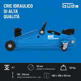 Cric hydraulique roulant Güde GRH 2/330