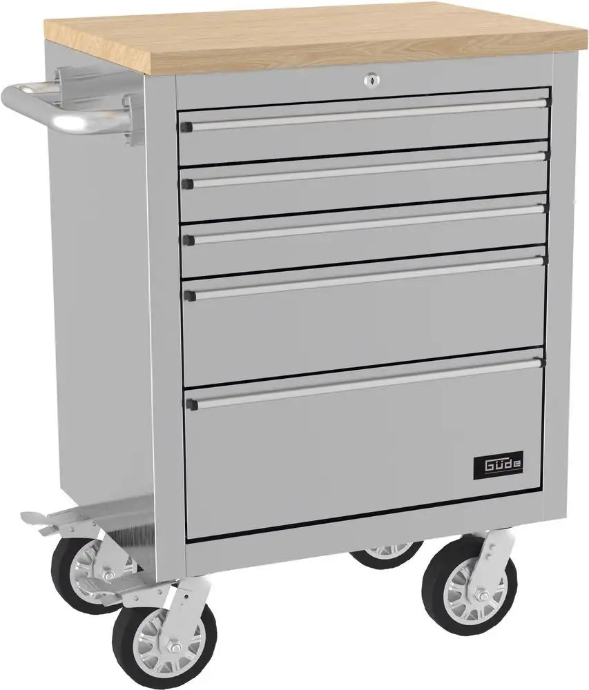 Carrello portautensili con banco GW 5 INOX – Acciaio inox su ruote