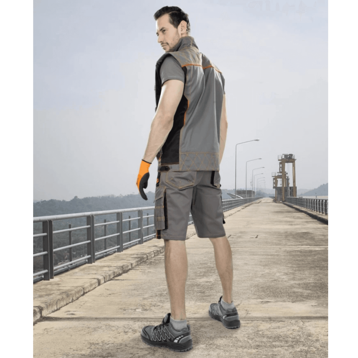 Gilet da lavoro ARDON VISION grigio/nero – Resistente e professionale