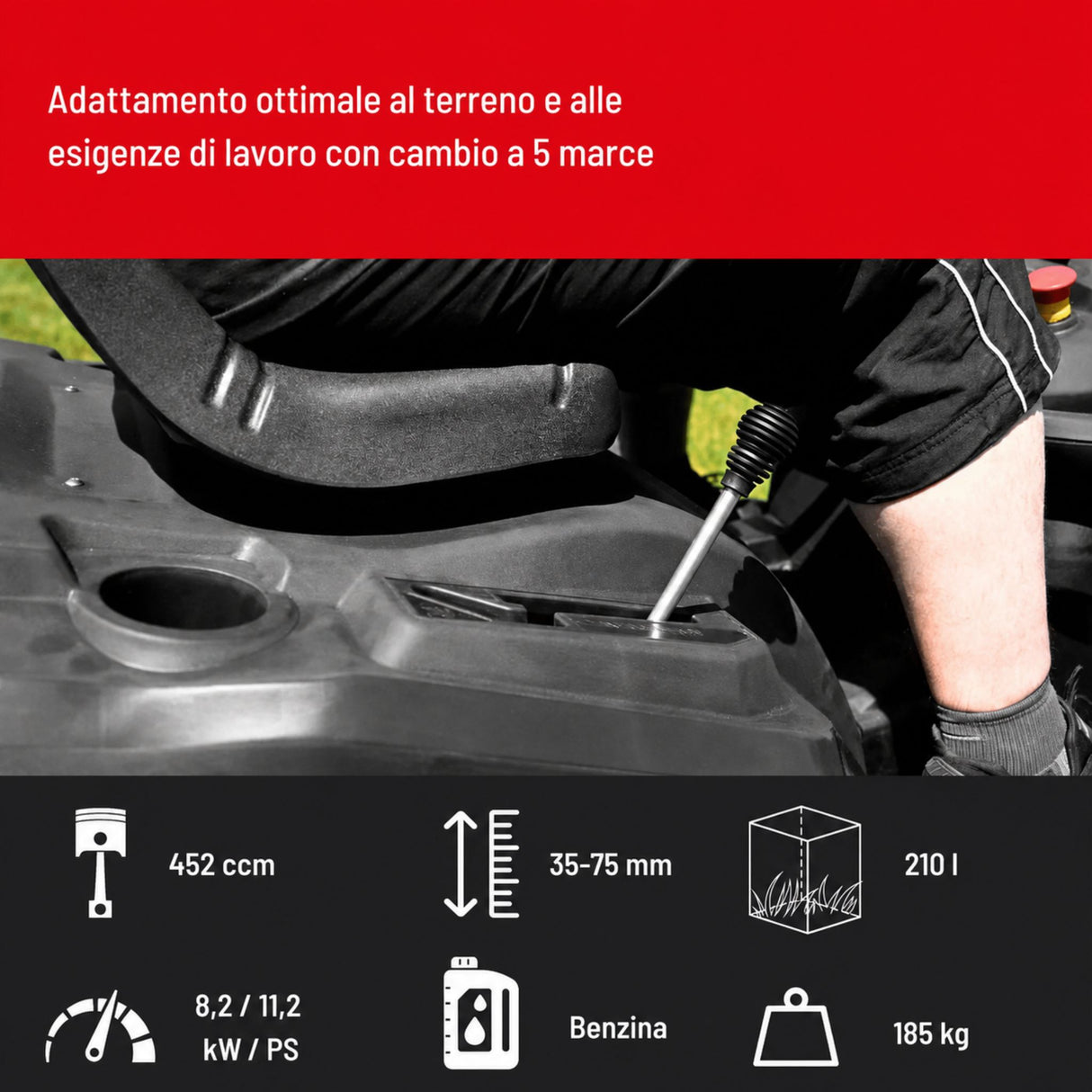 Tondeuse autoportée Güde GAR 960 T