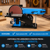 Ponceuse à bande et à disque Guede GBTS 400 – 350 W, Ø150 mm