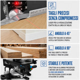 Güde TKGS 210 – Scie à onglets combinée avec laser intégré