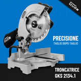 Güde GKS 2134.1 – Scie à onglets compacte pour coupes d'angle et d'onglet 1100 W