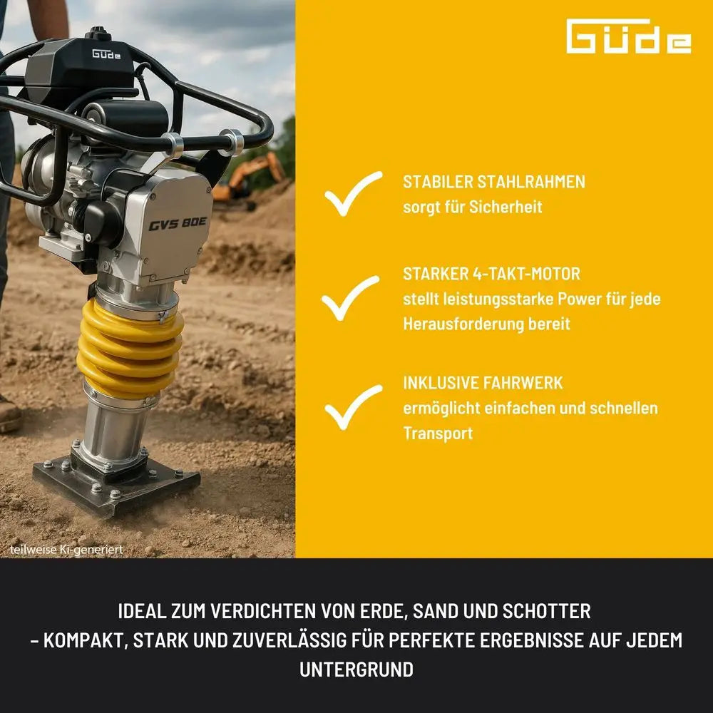 Guede Dameuse vibrante verticale GVS 80E