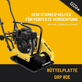 Plaque vibrante Guede GRP 80E – 80 mm