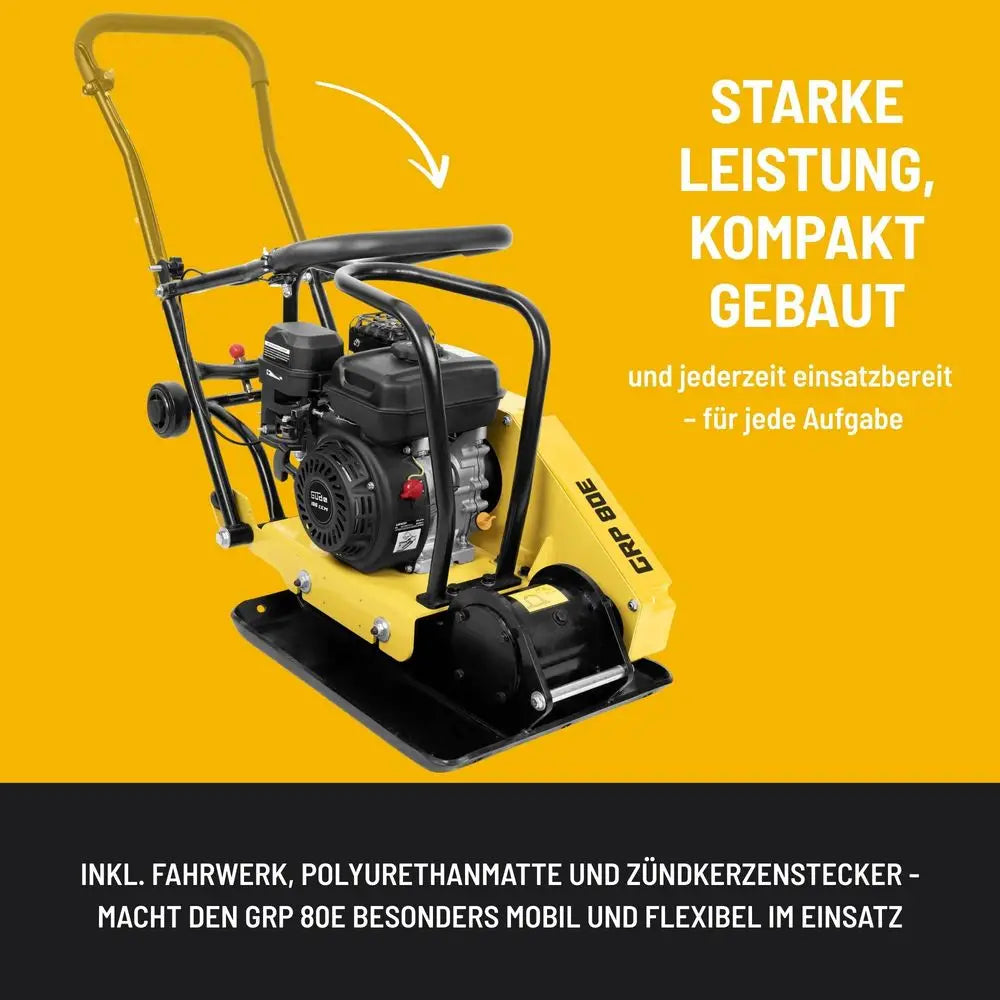 Plaque vibrante Guede GRP 80E – 80 mm