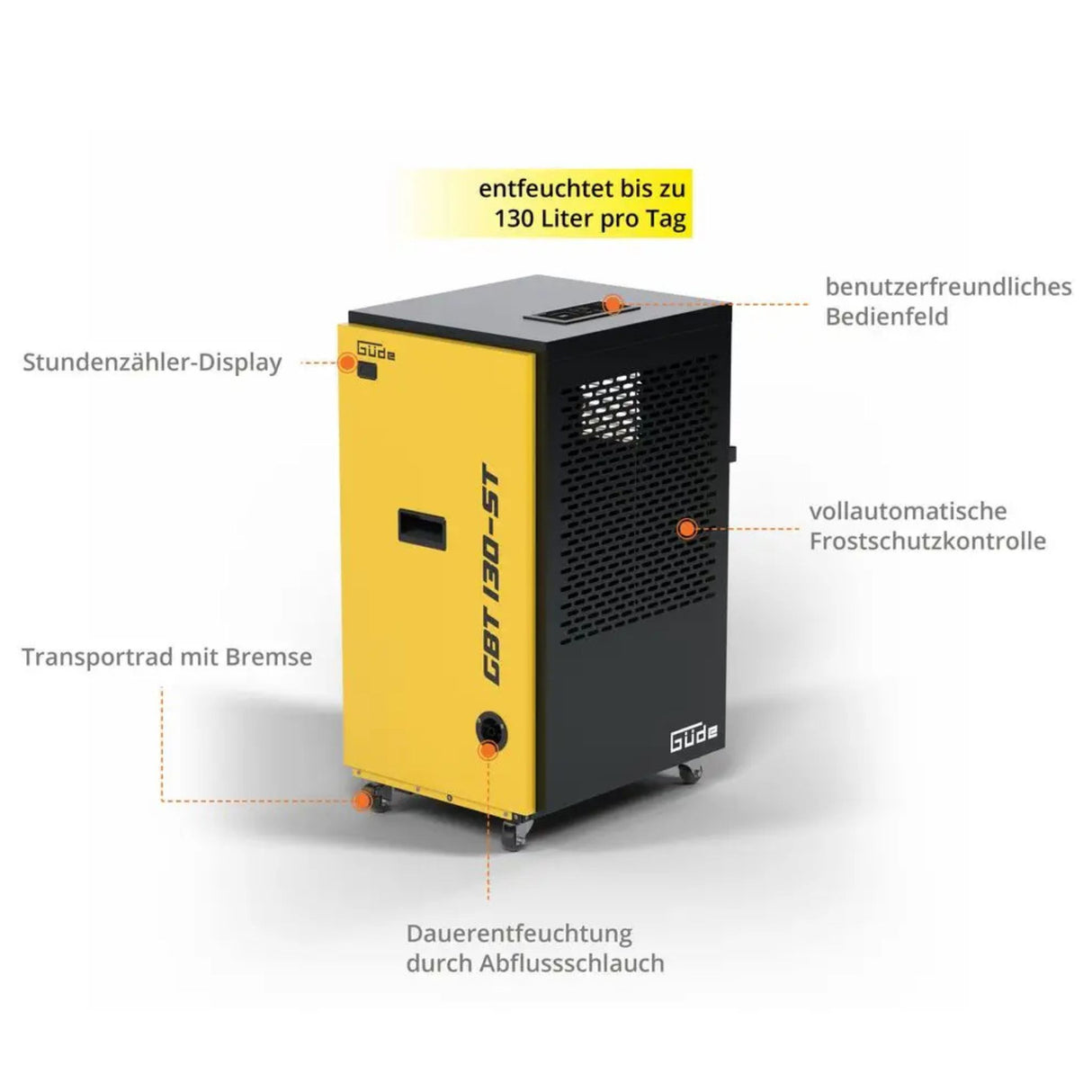 Déshumidificateur Güde GBT 130-ST