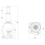 Cric bouteille Güde GSH-20T