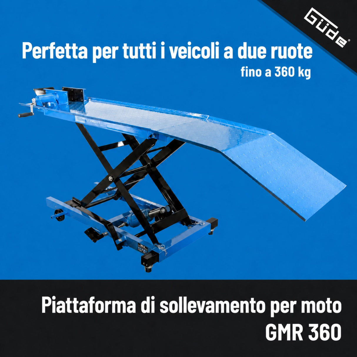 Pont élévateur pour motos Güde GMR 360