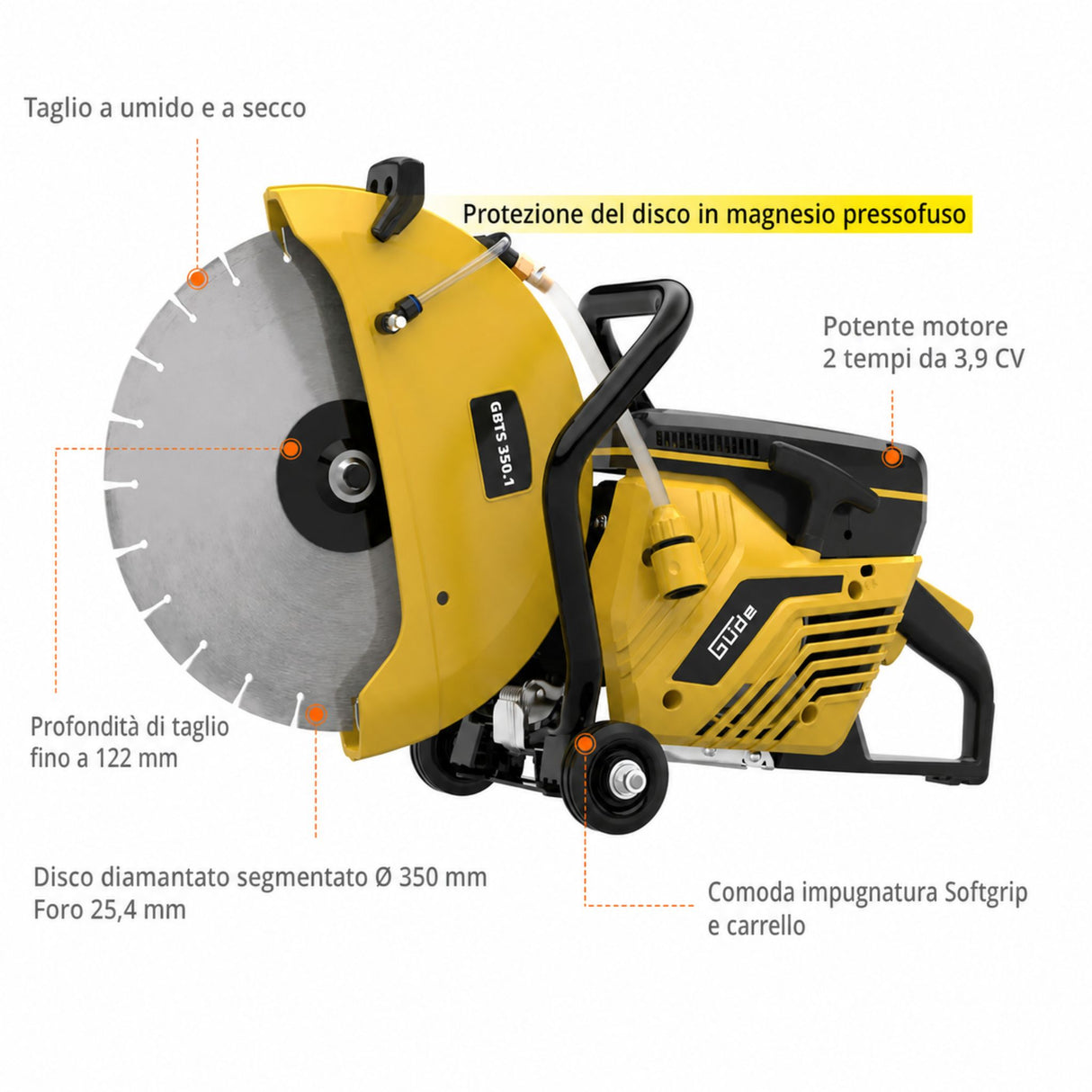 Tronçonneuse à béton Güde GBTS 350.1