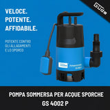 Güde Pompe submersible pour eaux chargées GS 4002 P