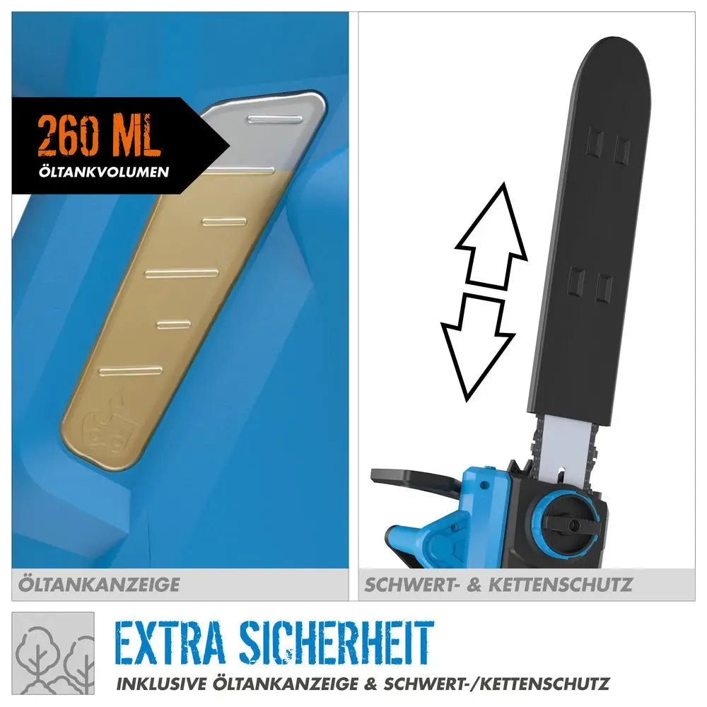 Motosega elettrica Güde KS 355 EC – 1400 W, leggera e maneggevole