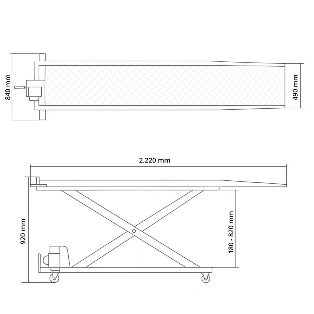 Pont élévateur pour motos Güde GMR 360