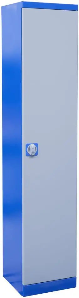 Armadio portautensili Güde TYPE A in acciaio verniciato a polvere, con 4 ripiani regolabili e serratura a cilindro, ideale per officina.