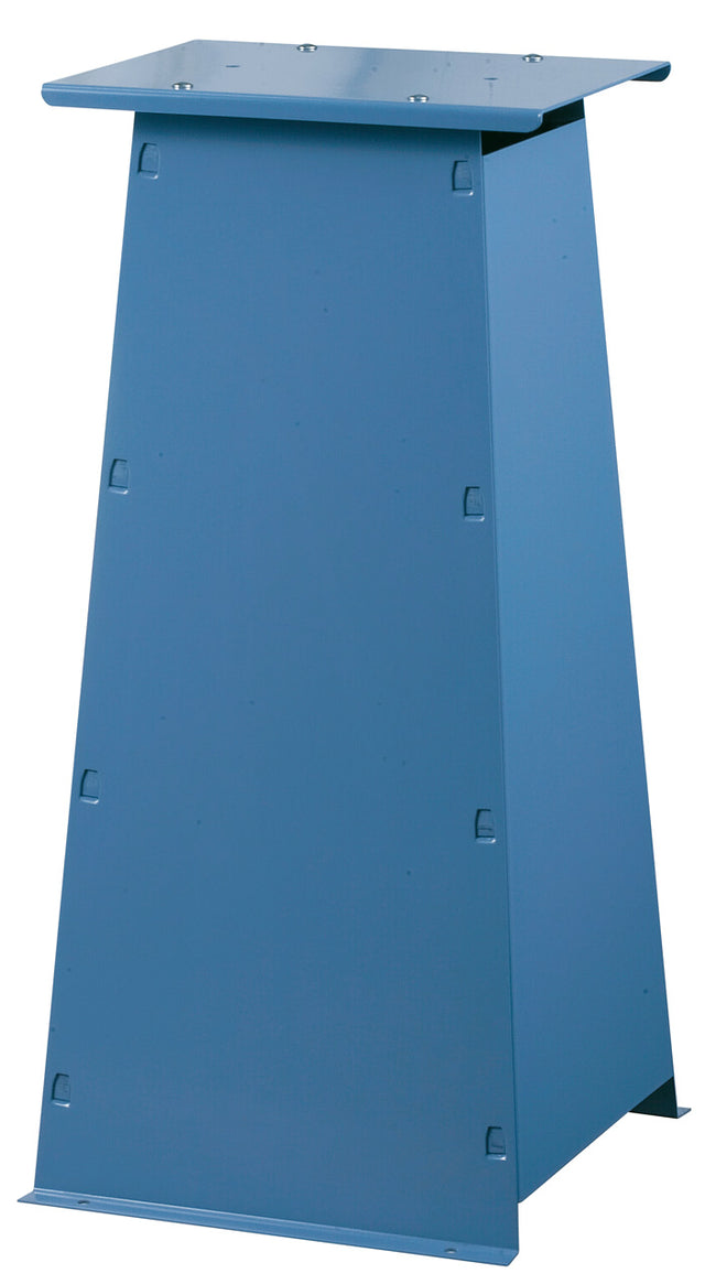 Basamento Modello B 1 in acciaio rinforzato, progettato per garantire stabilità e sicurezza durante l’utilizzo di macchinari industriali.