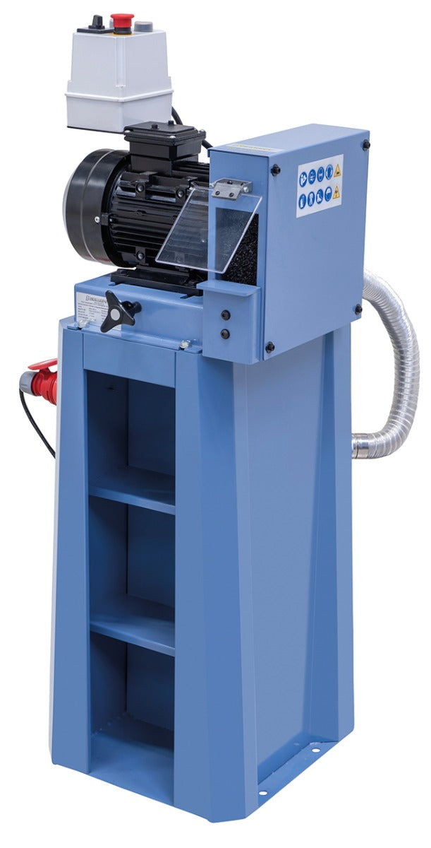 Smerigliatrice sbavatrice a spazzola Bernardo BES 250-2 400 V con spazzola da 250 mm per sbavatura e finitura di pezzi metallici