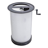 Cartuccia filtro Bernardo FP 8 per RLA 2000, realizzata in tessuto tecnico filtrante ad alta efficienza per polveri fini, resistente, lavabile e facile da installare.