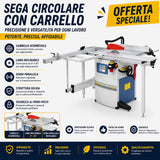 Squadratrice Bernardo FKS 1600 N, ideale per tagli precisi su pannelli e lavorazioni di falegnameria con elevata stabilità e scorrimento fluido del carro.