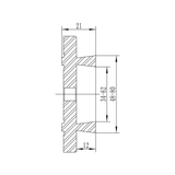 Mandrin de tour Bernardo M 70