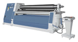 Calandra Bernardo AHK 4100 – 13,0 a 3 rulli, macchina industriale con motore da 15 kW e capacità di piegatura fino a 16 mm di spessore su 4100 mm.