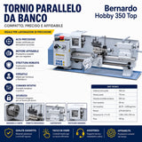 Tour à métaux Bernardo Hobby 350 Top compact 230 V