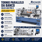 Tour à métaux Bernardo Solid 460 x 1500 Pro avec affichage numérique 3 axes