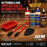 Kit pinceaux en silicone IGM avec colle Titebond au choix