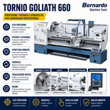 Tour à métaux Bernardo Goliath 660 x 1000 avec afficheur numérique 3 axes