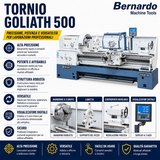 Tour à métaux parallèle Bernardo Goliath 500 x 3000 avec afficheur numérique 3 axes