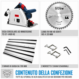 Scie circulaire portative Guede 1400 KE SET