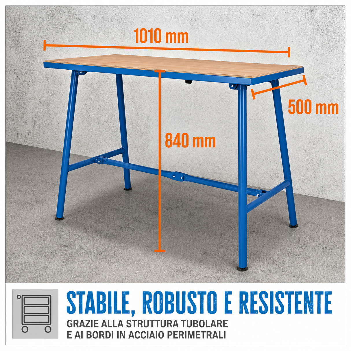 Établi pliable Güde GWB 100/50F – 150 kg