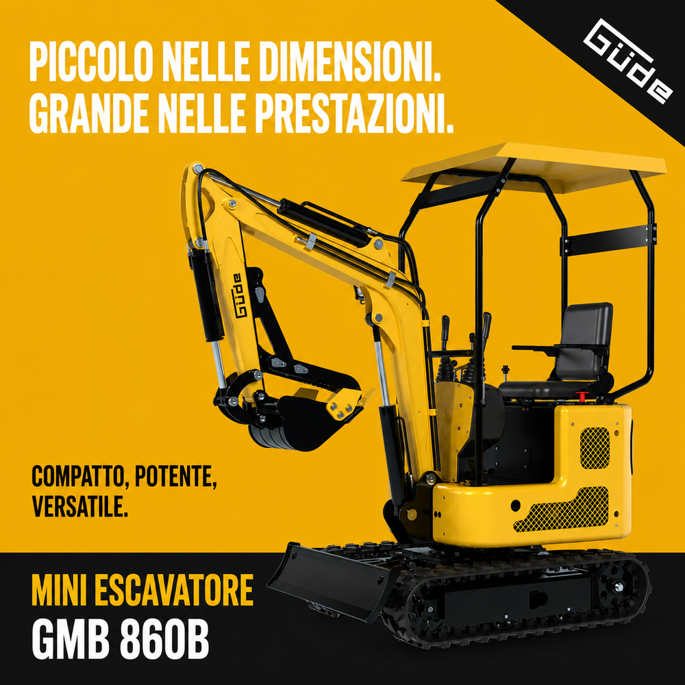 Mini-excavatrice Güde GMB 860B