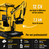 Mini-excavatrice Güde GMB 860B