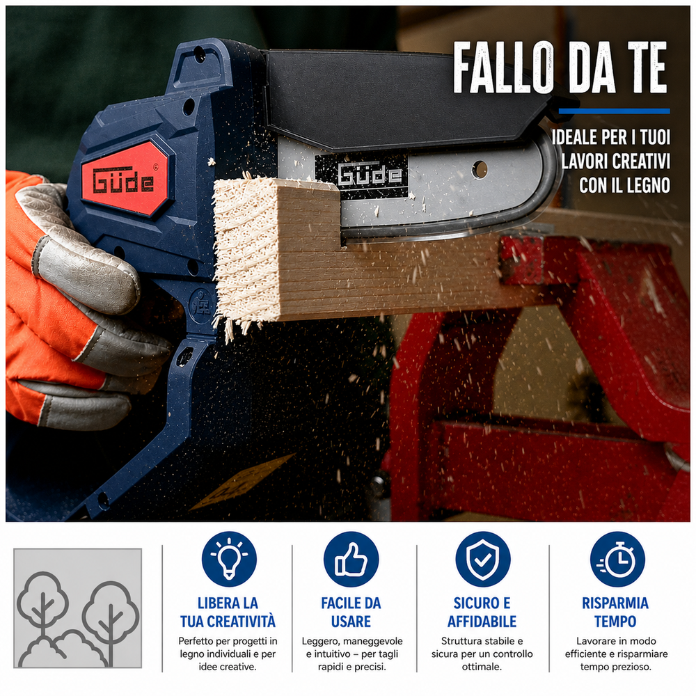 Outil de jardinage Güde Mini tronçonneuse Güde MK 18-201-05