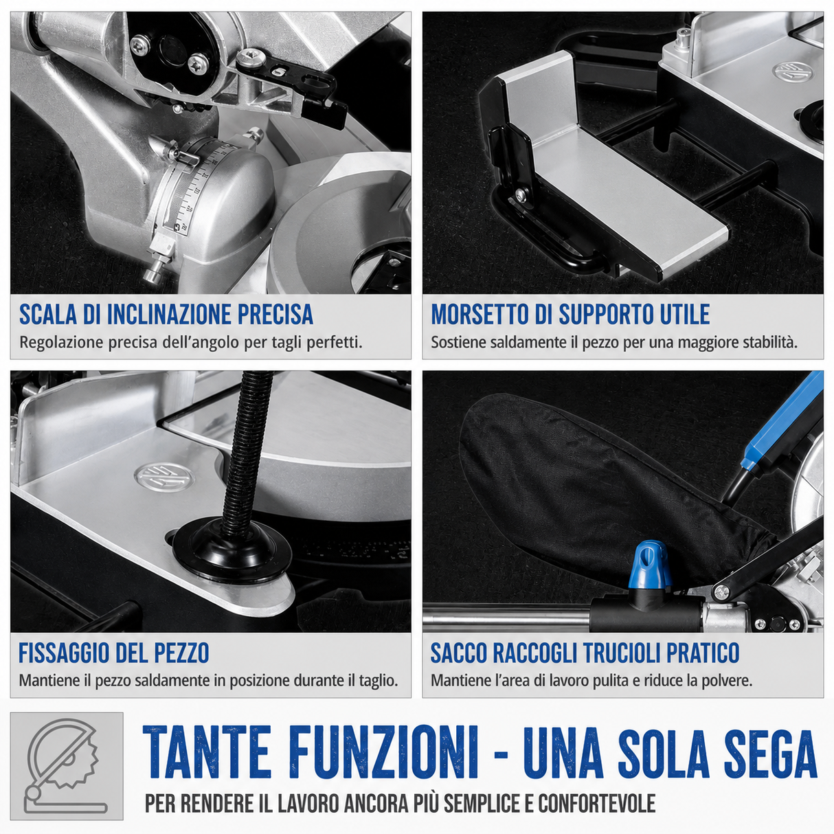 Scie à onglet Guede Güde GRK 2134.1 BSL