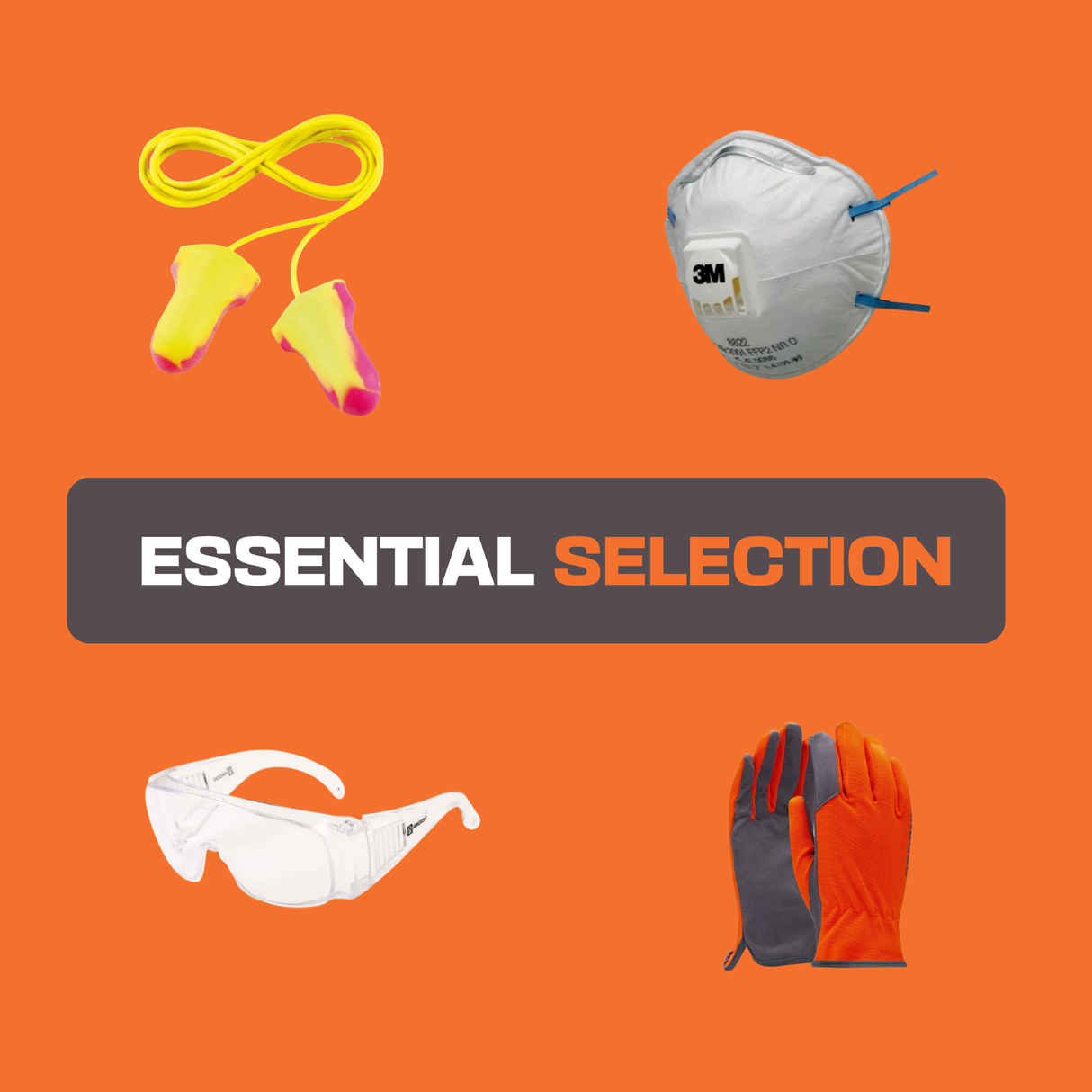 Équipement de protection individuelle Ardon Kit Protection Complet Bouchons masque lunettes gants