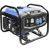 Motore 4-Takt OHV dotato di regolazione AVR per stabilità tensione. Avviamento manuale reversibile a strappo. Protezione automatica olio insufficiente e sovraccarico.
