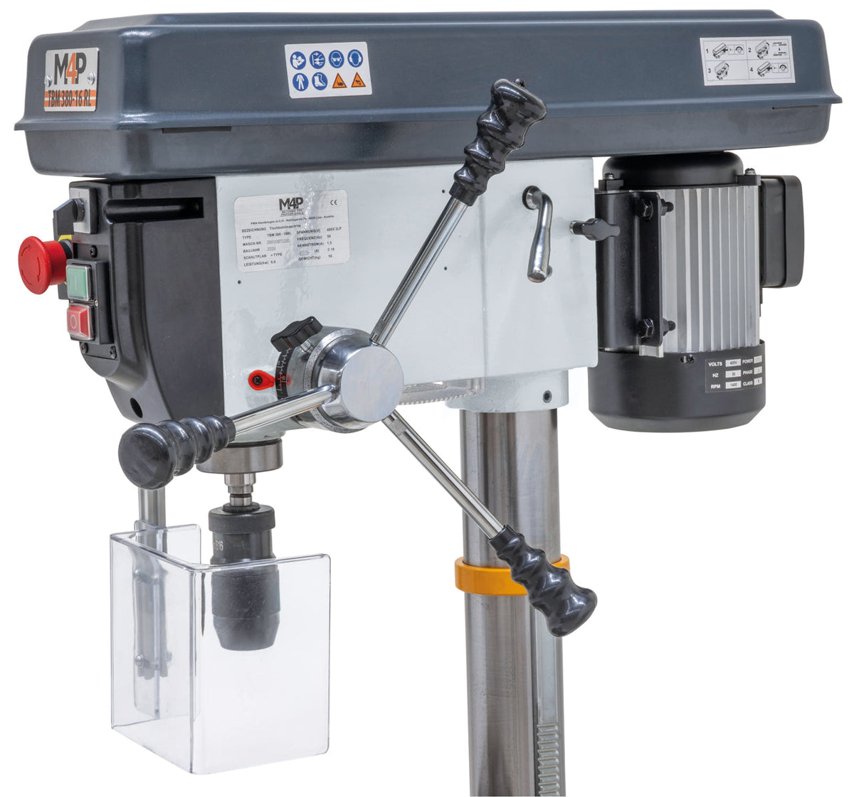 Trapano da banco TBM 380 - 16 RL / 400 V - leva di avanzamento