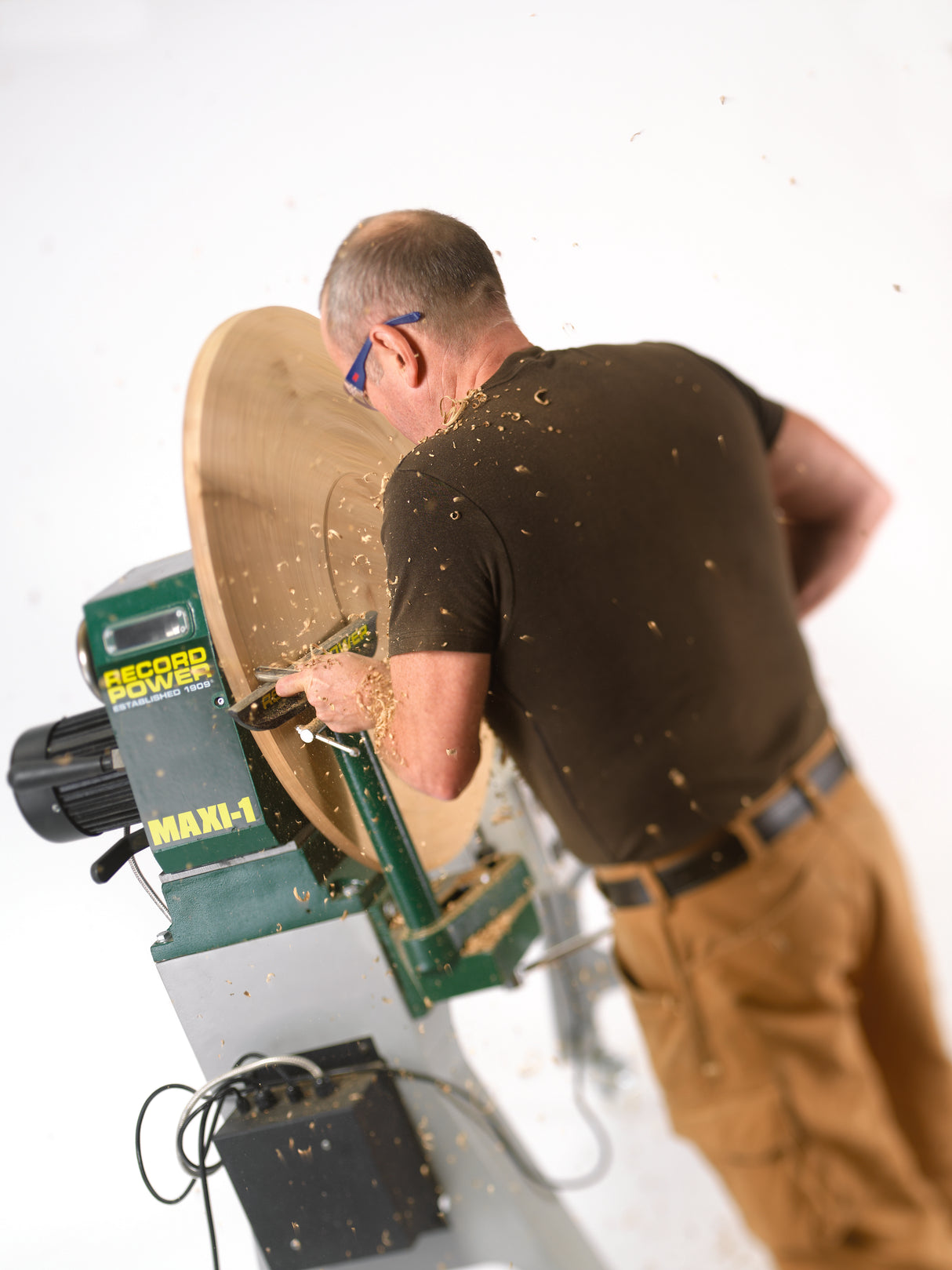 Tour à bois Record Power MAXI-1-M33 avec tête pivotante